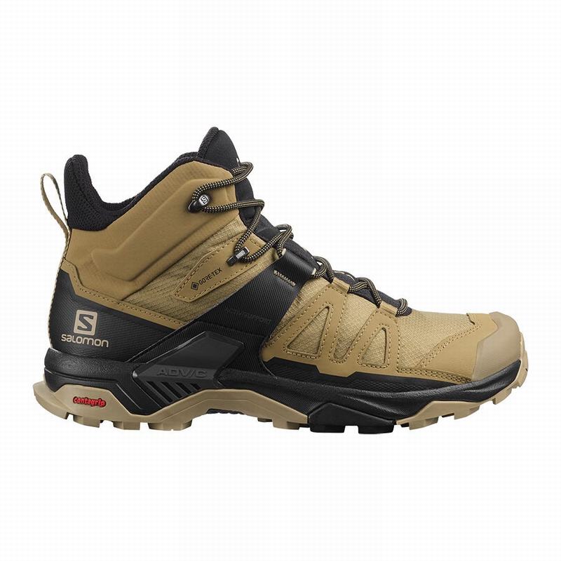 Salomon X ULTRA 4 MID GORE-TEX Botas De Montaña Hombre - Marrones / Negras - Colombia (69703-UXEW)